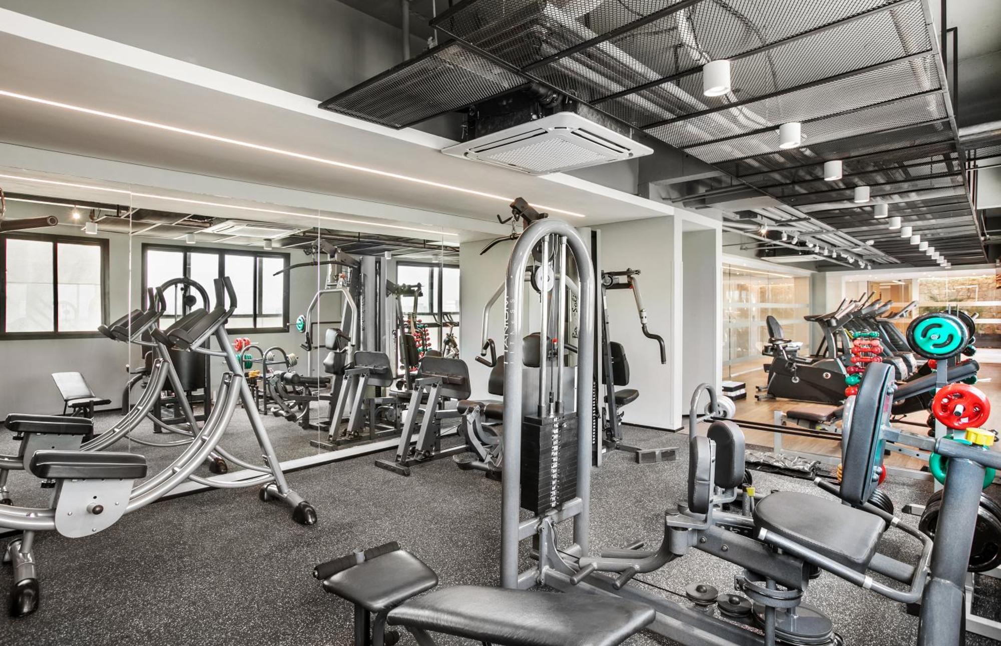 Готель Melia Jardim Europa Сан-Паулу Екстер'єр фото The gym at the hotel